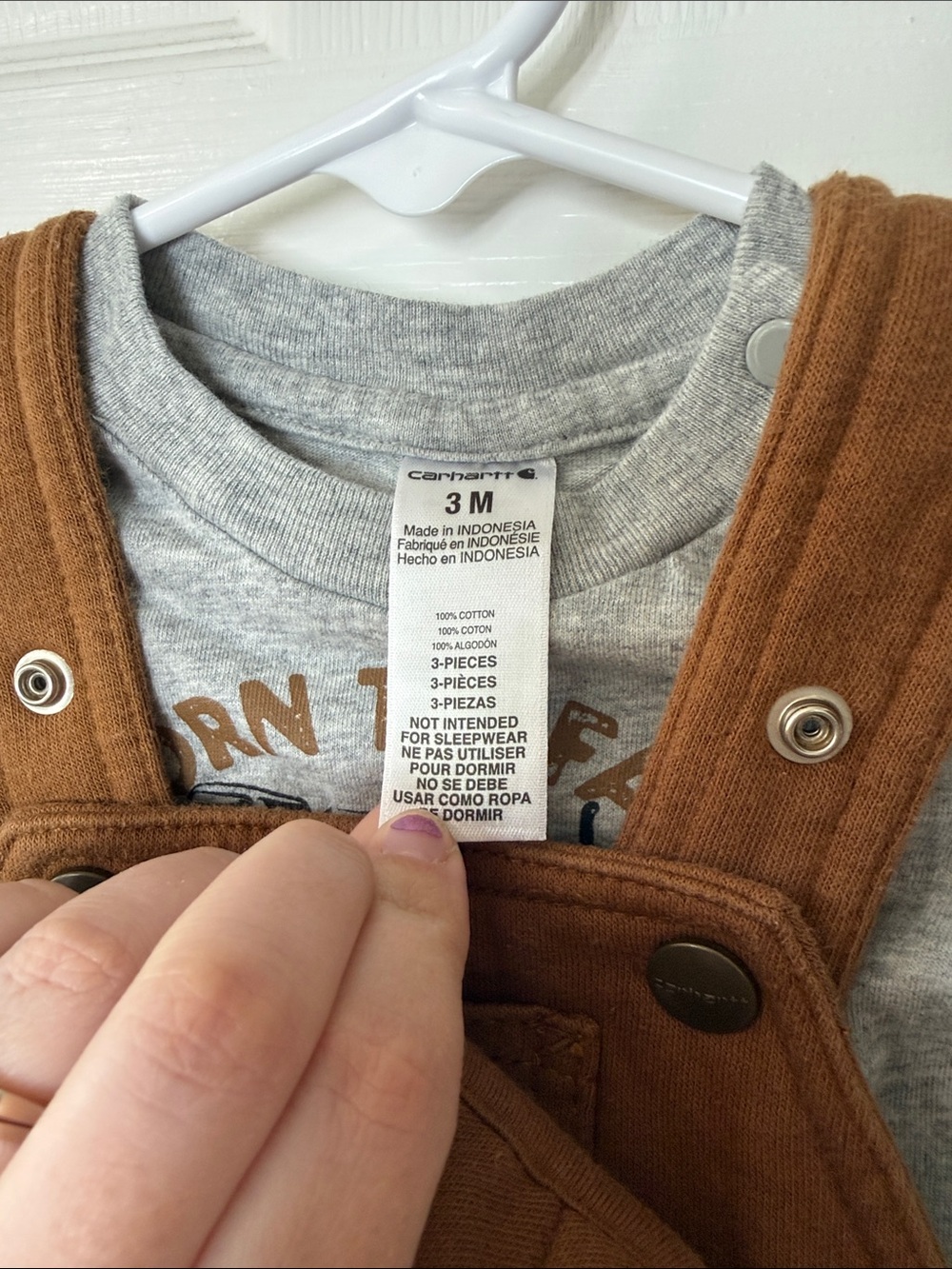 Carhartt Bib Overalls 3 Piece Set - Picture 7 of 8